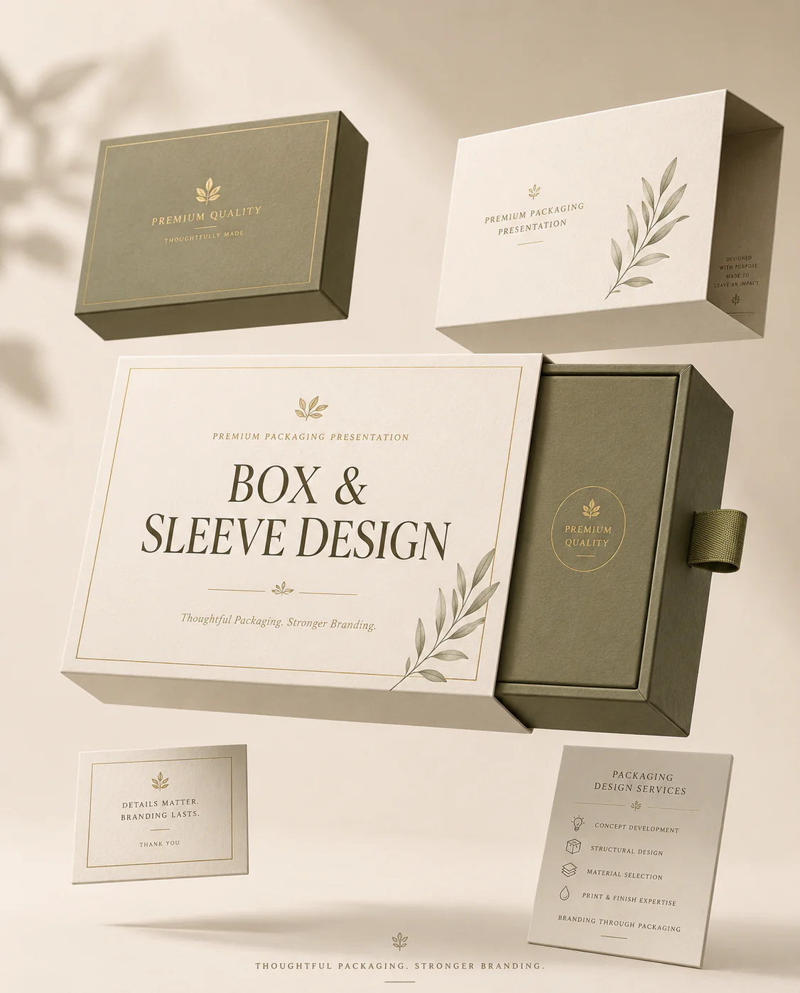 Box and sleeve packaging design for product retail