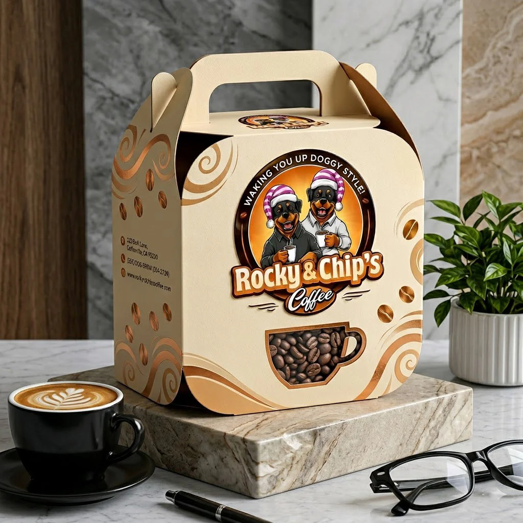 Custom product packaging design mockup for retail branding